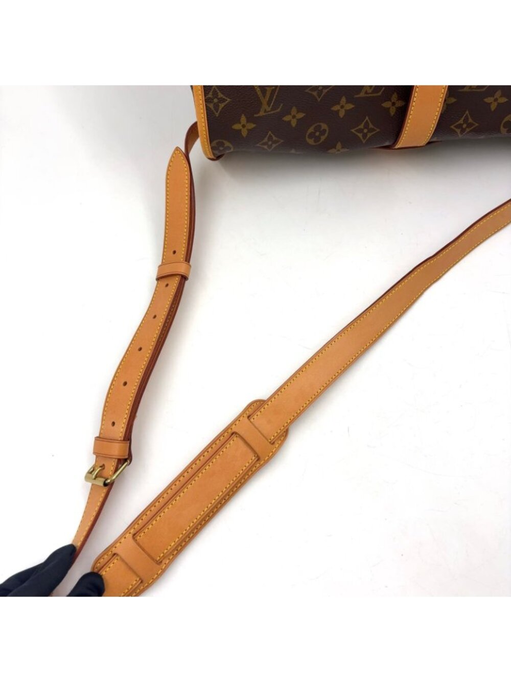 Louis Vuitton Saumur 35 Monogram Leather Brown Shoulder Bag Gold - Picture 7 of 15